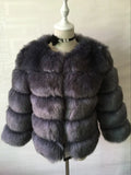 Fever Imitation Fox Fur Coat Women's Short-Sleeved Fur