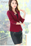 Fashion Women Blazer 2023 Casual Office Lady Work Pockets Jackets Coat Slim Korean Style Solid Women Blazer Femme