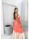 Long Fashion Sling Dress In