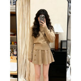 Fashion Temperament Sleeveless Shirt Shirt Top High Waist Straight Casual Trousers