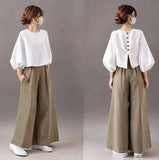 Version Of The Lazy Suit Women 2025 New Autumn And Winter Thick Thick Knitted Knitted Knitted Wide Leg Pants Two
