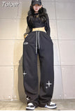 Cross Sports Pants Women's Loose Leggings Small Star Design Guard Pants American Fashion Brand Pants Y2K Casual