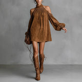 Dress Casual Fashion Foldless Sleeveless Buckle Long With