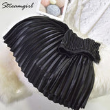 Pleated Skirt Long For Women Spring Long Skirts For Women Elegant White Retro Skirt Vintage High Waisted Skirts