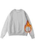 Winter Fleece Sweatshirt Women Oversize Green Tops Loose Thick Velvet Warm Sweatshirts Women Thick Fleece