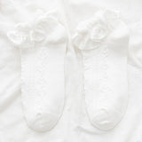 Party Sannian Women Lace Socks 2022 New Summer Thin White Japanese Cute Lolita Cosplay Socks Photograph Ball Party