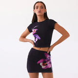 Toloer Women's Summer 2024 Women's Premium Suit Two-Piece Dress-Outfit