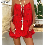 Women Eyelet Embroidery Tassel Top & Shorts Set Women Two Piece Sleeveless Shorts Suit Casual Loose Clothes 2023