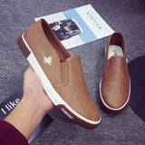 Men Casual Shoes Loafers Breathable Flats Shoes slip on Shallow Comfortable Zapatos Hombre Plus Size