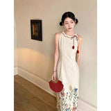 Chinese-Style Cheongsam Dress Women's Summer New National Style Design Temperament Long