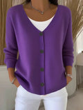 3D Printed Ladies Autumn And Winter Fashion Casual Sweater V Collar Long-Sleeved