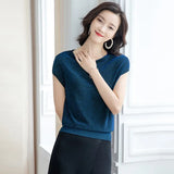 New Summer T Shirt Women Elastic Oversized T-Shirt Woman Clothes Female Tops Sleeveless Tank Women's tube top knit