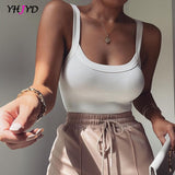 Sexy Sleeveless Straps Bodysuit Summer Women Bodycon Fashion Streetwear Outfits Club Stretchy Body Suit