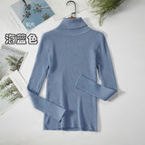 Sweater Woman With Bottom Shirt Autumn And Winter New Long Sleeves To Keep Warm Body Solid Color Knitted