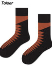 Harajuku Men Socks Funny Colorful Cartoon Dot Striped Sokken Casual Japanese Style Street Skateboard Calcetines