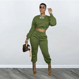 Solid Color Casual Fashion Winter Two-Piece