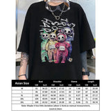 top 2023 New Y2k Harajuku Shirt Anime Skeleton print cotton t shirt Kawaii Female clothing short sleeve Goth