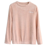 Pajamas Set Winter Warm Flannel Pajamas Homewear Thick Female Sleepwear Plush Pyjamas Suit Sweatshirt Hoodies Solid