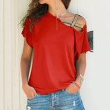 Large Size 2019 Harajuku Summer Oversized T Shirt Women Casual Sexy Off Shoulder Office TShirt Plus Size Party Tops