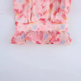 New Women's Fashion Simple Print Lantern Long-Sleeved