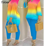 Piece Sets Womens Outifits Bell Sleeve V-Neck Casual Top & Pants Set Fashion Long Sleeve Suit Elegant Chic Daily