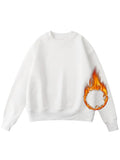 Winter Fleece Sweatshirt Women Oversize Green Tops Loose Thick Velvet Warm Sweatshirts Women Thick Fleece