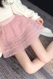 Skirts for Women High Waist Slim Fit A-line Gauze Jupe 2023 Faldas Mujer De Moda Fashion Korean Mini Skirt Y2k