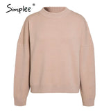 Women geometric khaki knitted sweater women casual Houndstooth lady pullover sweater female Autumn winter retro