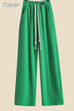 Summer New Lace Suspender White Shirt Wide Leg Pants Three-piece Elegant Women Pants Set Summer Outfits