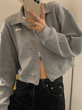 Cropped Zip-Up Jacket-Outfit