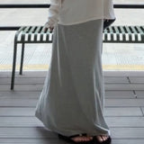Wind A Set Of Letter-Print White Long-Sleeved T-Shirt Micro-Permeable Gray Light European