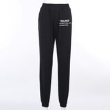 Print Women Casual SweatPant Hip Hop Loose Cotton High Waisted Pants Autumn Ladies Streetwear Trousers Joggers