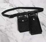 Multicolor Orange Mini-bag Split Joint Pu Leather Belt Personality Women New Fashion Tide All-match Spring 2023