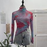 Shooting Spice Girls Irregularly Brush Chest To Make Old Hair Edge Open Short Sleeveless Top Sling Sling Vest