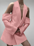 New Shoulder-Bubble Bead Sleeve Fashion Suit Coat Women's
