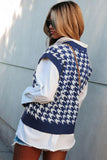 V-Neck Capped Sleeve Knit