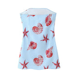 Summer Summer Fashion Sleeveless Thin Print