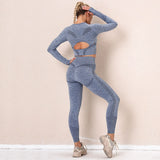 Women Gym Sets Female Sport Leggings Gym suits Wear Running Clothes Fitness Sport Workout Suit Long Sleeve Shirts