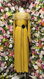 Women's Temperament Dress 2025 Winter Heavy Industry Nail Polish Lily Loose Waist Long-Term Pressure Folding Dress