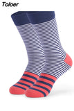 Men's Funny Happy Socks Fine Paragraph Pattern Argyle Color stripeTube Geometric Funny Combed Cotton