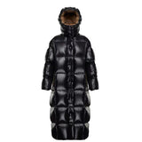 2022 Women's Winter Down Jacket Snow Coats Women Long Casual Warm Puffer Jacket Padded Hooded Down Parka Female