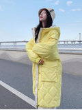 Winter Thicken Female Warm Parkas Long Jacket Snow Coat Women Casual Loose Puffer Big Pocket Hooded Coat Jackets