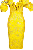 Women Sexy Off Shoulder Fashion Dress 2023 New Embroidery Patchwork Clothes Party Elegant Midi