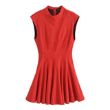 New Women's Collection Wave Wide Swing Mini Sleeveless