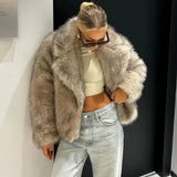 Fever Imitation Fox Fur Coat Women's Short-Sleeved Fur