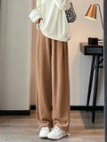 Sweatpants Joggers Women Wide Leg Autumn Baggy Pants For Women High Waist Dark Gray Oversize Pants Women's Sweatpants