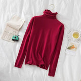 Women's Turtleneck Sweaters 2022 Autumn Winter Sweater Knitted Pullover Long Sleeve Women Sweaters Tops Jumper Pull Femme