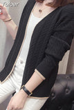 Knitted Cardigan Women 2023 Autumn Long Sleeve V Neck Women's Sweater Cardigan Female Open Stitch Pull Femme