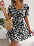 Cutout Flounce Sleeve