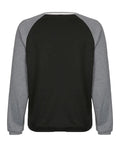 Patchwork Striped Crew Sweatshirt-Outfit